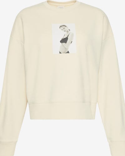 Calvin Klein Sweater majica 'CLASSIC KATE' u svijetlosiva / crna / bijela / vuneno bijela, Pregled proizvoda