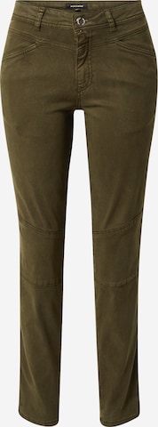 MORE & MORE Slim fit Pants in Green: front