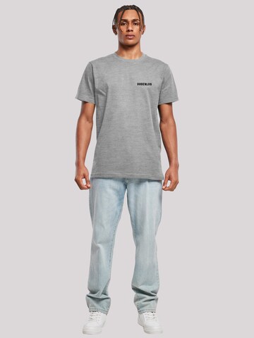 T-Shirt 'Bodenlos' F4NT4STIC en gris