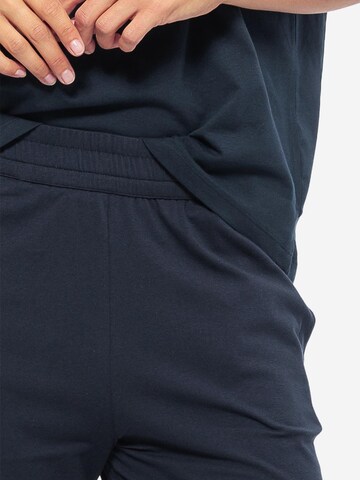 SCHIESSER Pyjama 'Organic Cotton' in Blauw