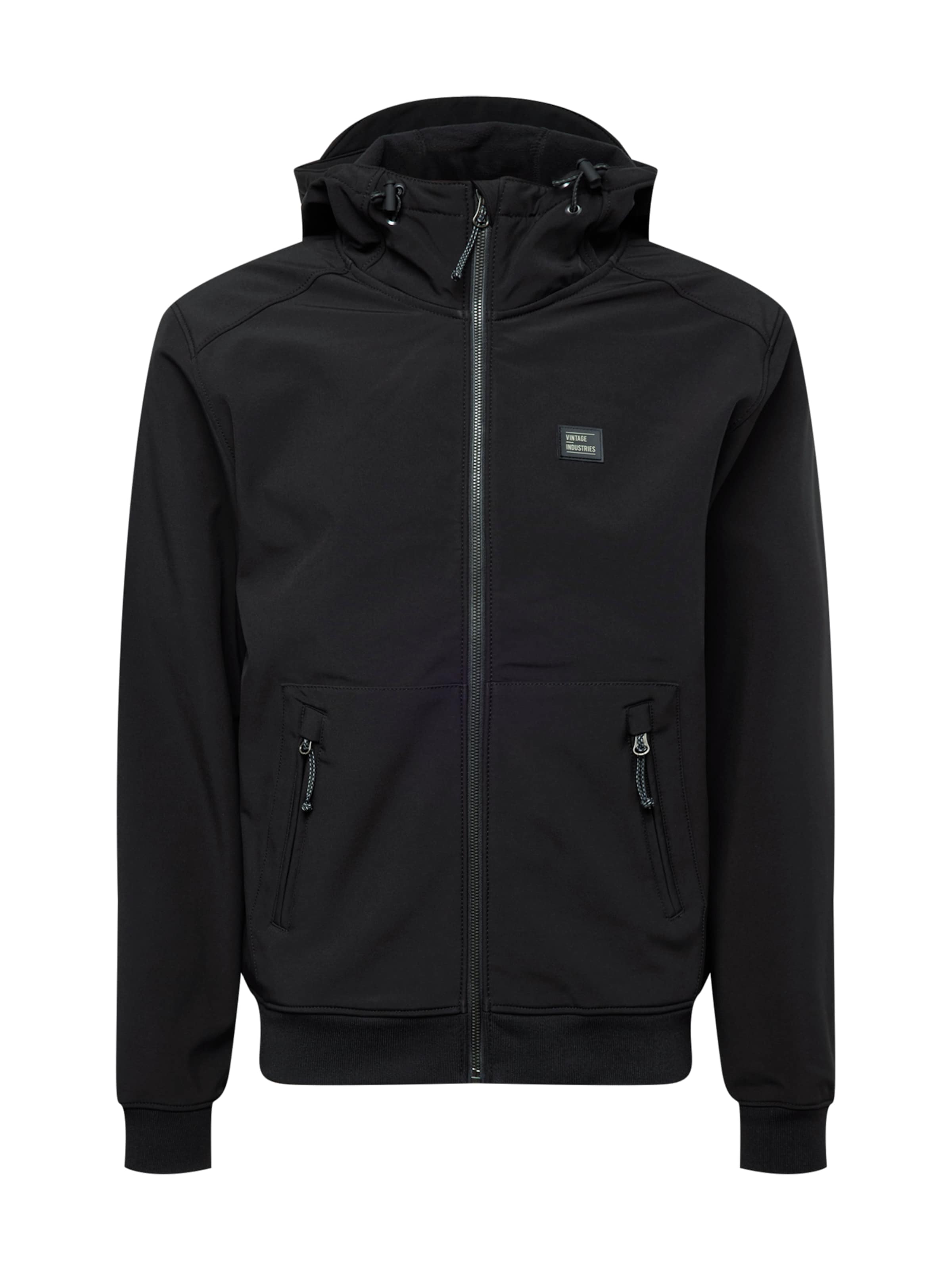 Vintage Industries Funktsionaalne jope 'Ashore', värv must: eest vaates