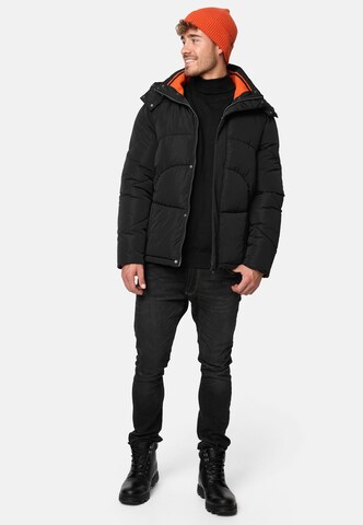 INDICODE JEANS Winter Jacket 'Dunlap' in Black