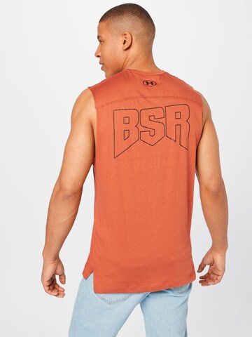 Tricou funcțional 'Pjt Rock Show Your BSR' de la UNDER ARMOUR pe portocaliu