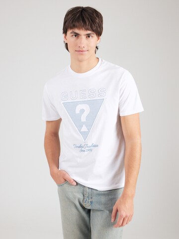 GUESS Majica | bela barva: sprednja stran