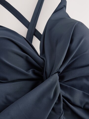 Next Bustier Badpak in Blauw