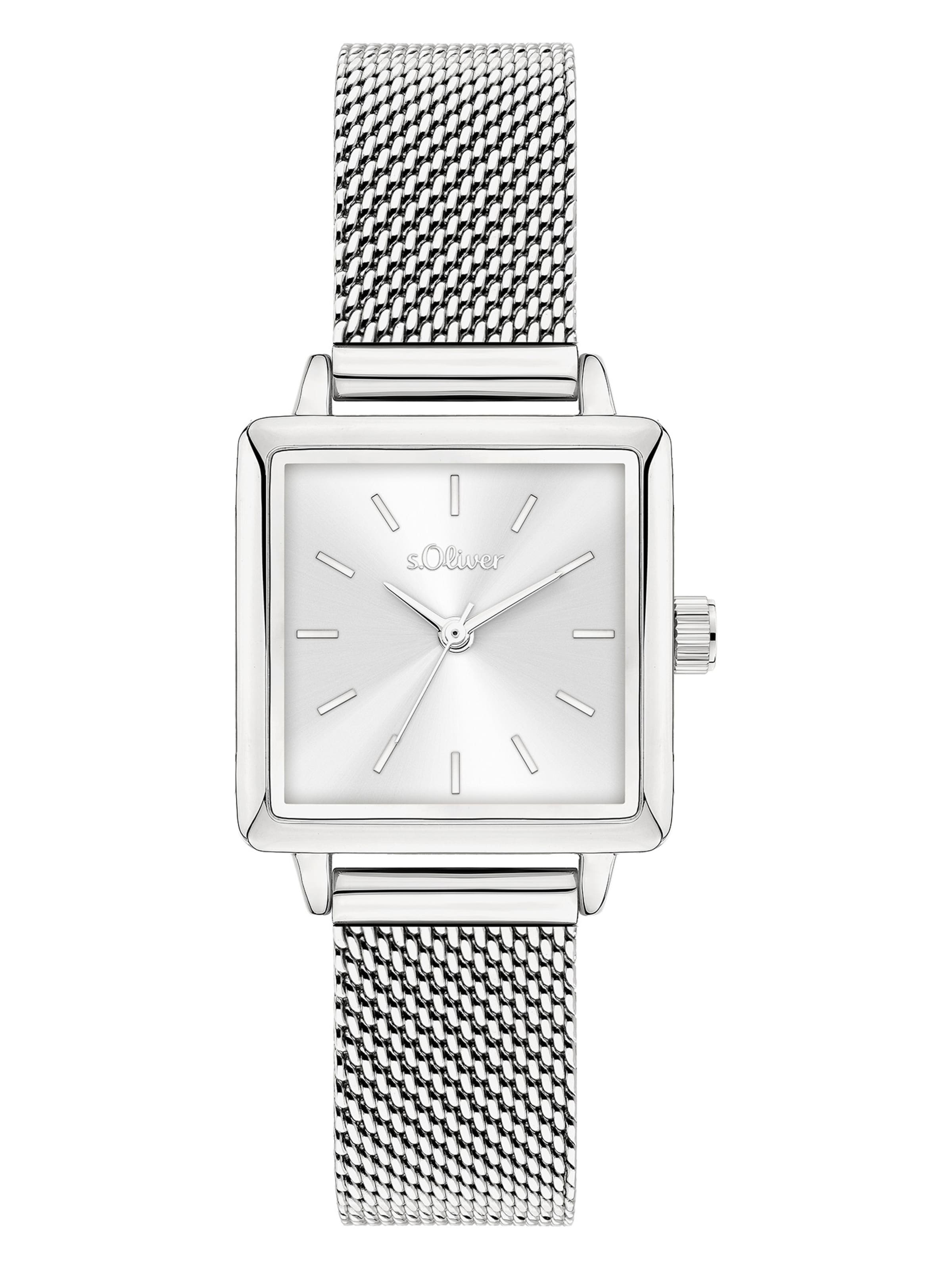 s.Oliver Analog Watch in Silver: front