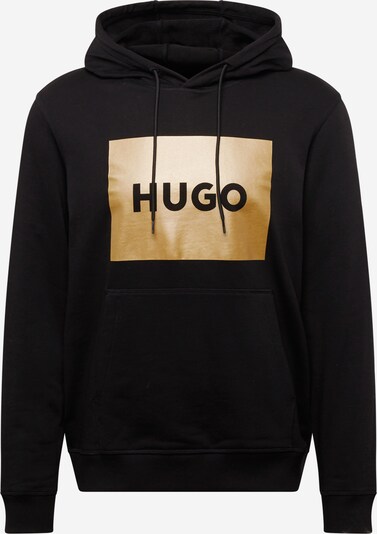 HUGO Sweatshirt 'Duratschi' em ouro / preto, Vista do produto