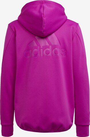 ADIDAS PERFORMANCE Athletic Fleece Jacket in Pink