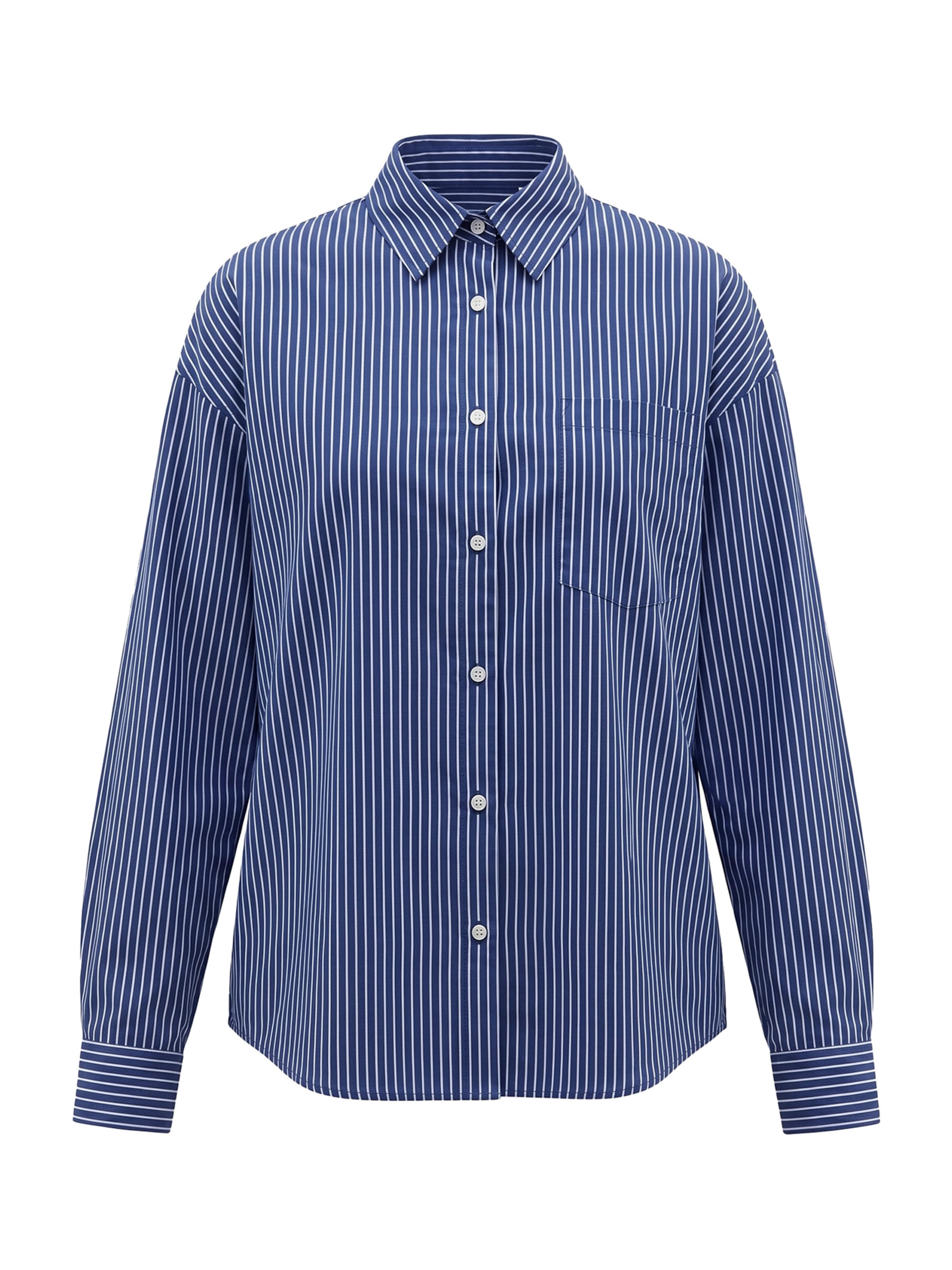 Imily Bela Bluse in Blau: Vorderseite