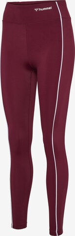 Hummel Skinny Spodnie sportowe w kolorze fioletowy