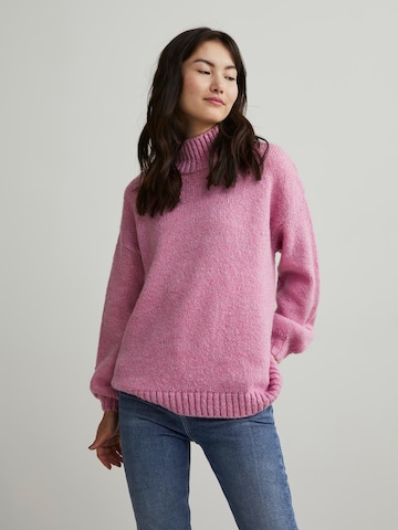PIECES Oversized Sweater 'Noriet' in Pink: front