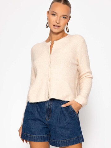 SASSYCLASSY Knit Cardigan in Beige