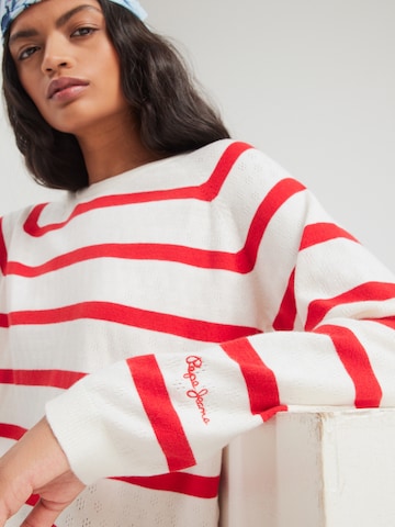 Pepe Jeans Svetr – bílá