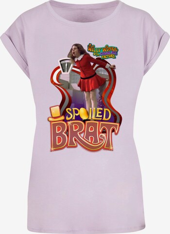 T-shirt 'Willy Wonka And The Chocolate Factory' ABSOLUTE CULT en violet : devant