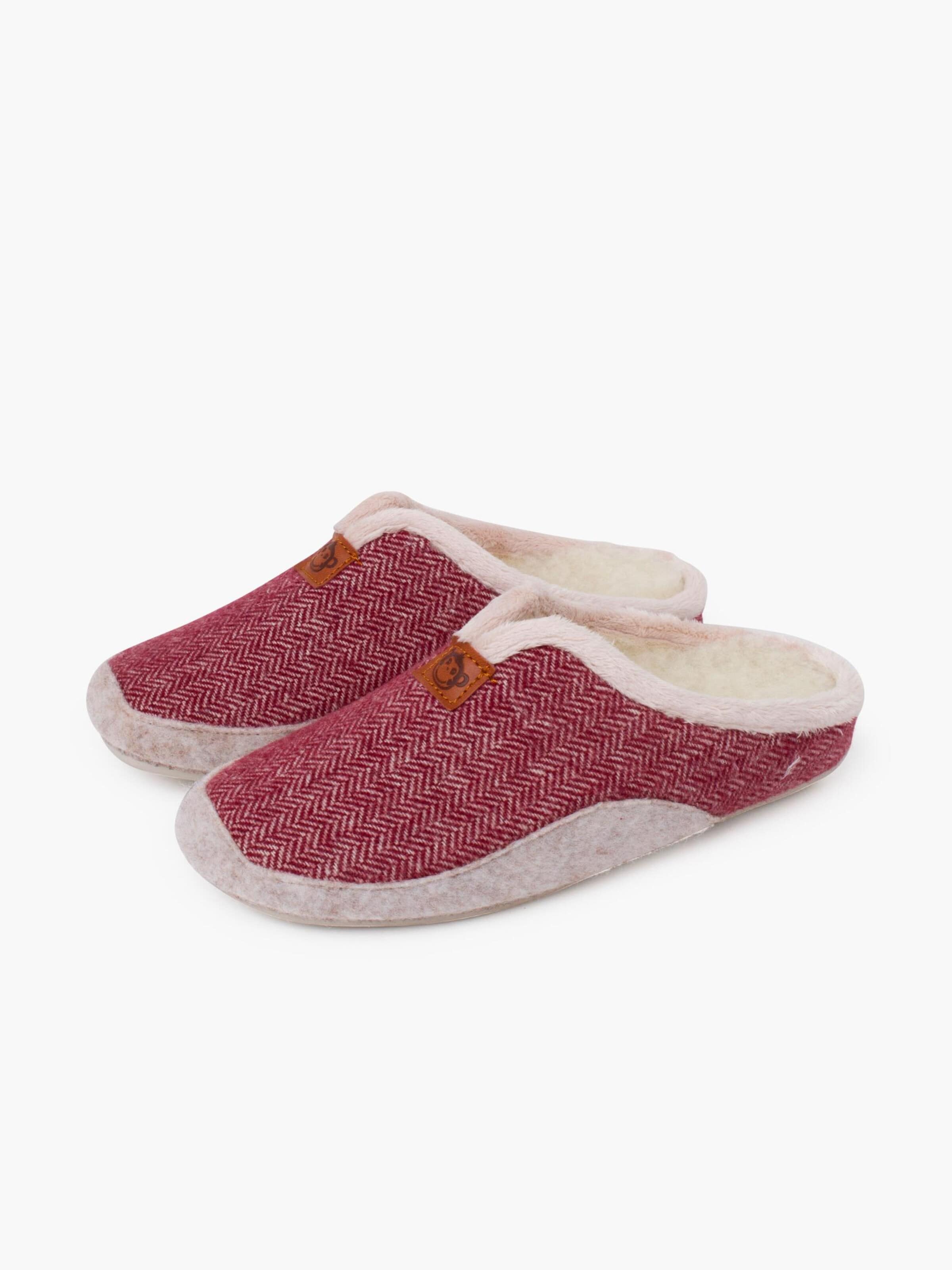 Pantoufle Pisamonas en rouge