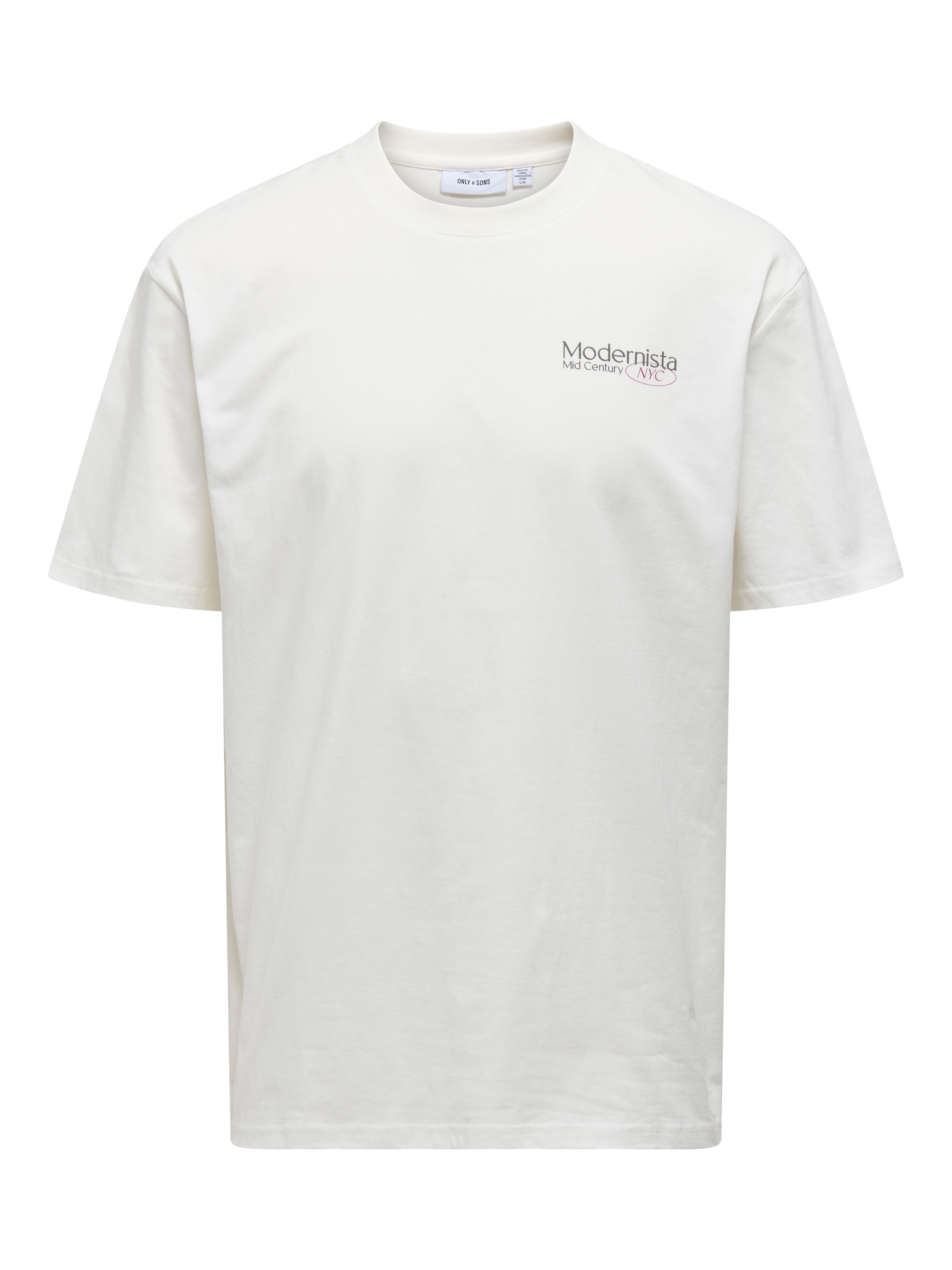 Only & Sons - Camiseta 'ONSCity' en blanco: frente