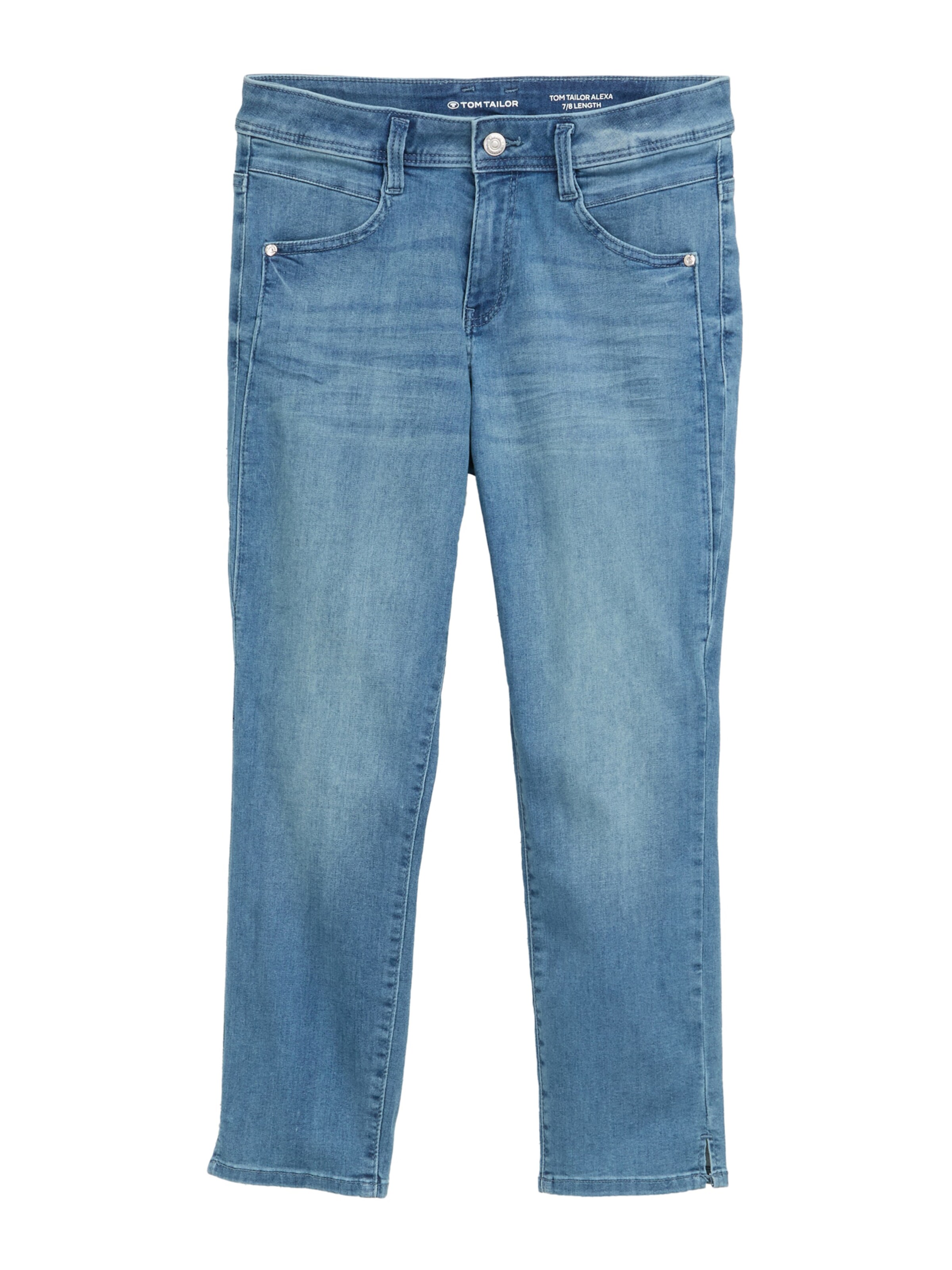 Coupe slim Jean 'Alexa' TOM TAILOR en bleu : devant