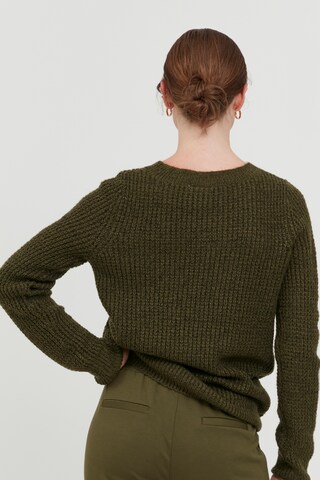 ICHI Sweter 'ODANSA' w kolorze zielony