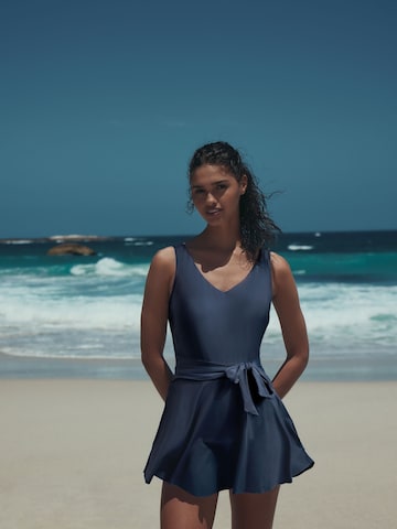 Next Bustier Badedragt i blå