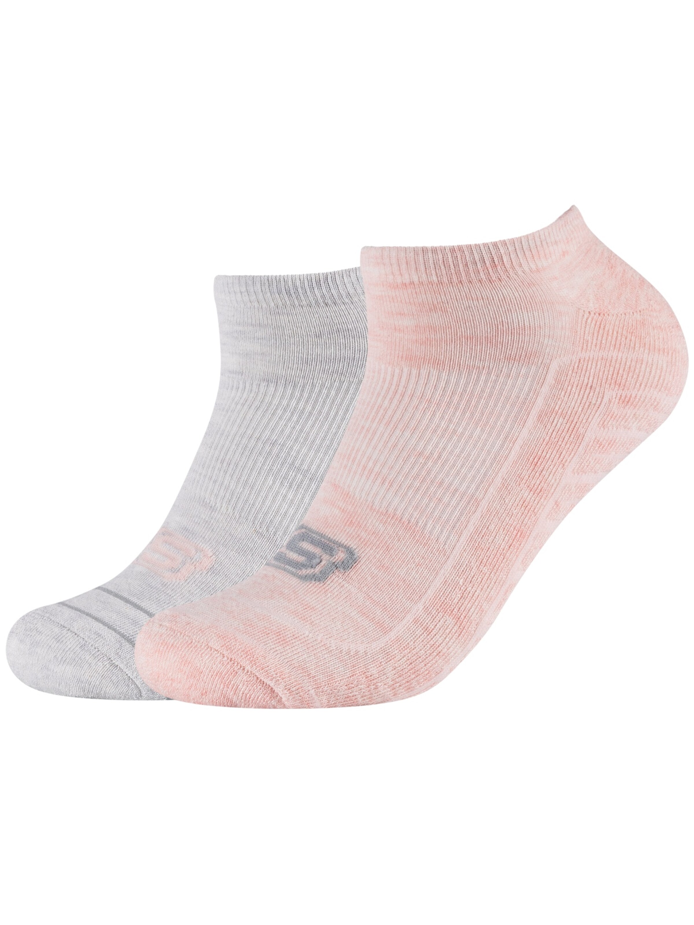 SKECHERS Socken 'Skechers 2PPK Basic Cushioned Sneaker Socks'‌‌‌‌‌‌‌‌‌‌ in grau, Produktansicht