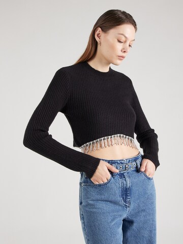 Pull-over Tally Weijl en noir : devant