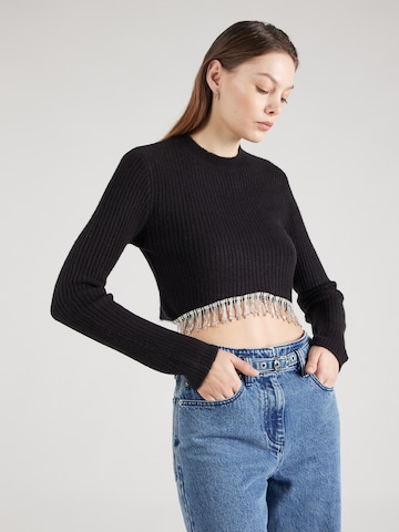 Pull-over Tally Weijl en noir : devant