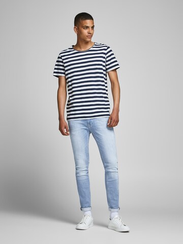 Coupe slim Jean 'Liam' JACK & JONES en bleu