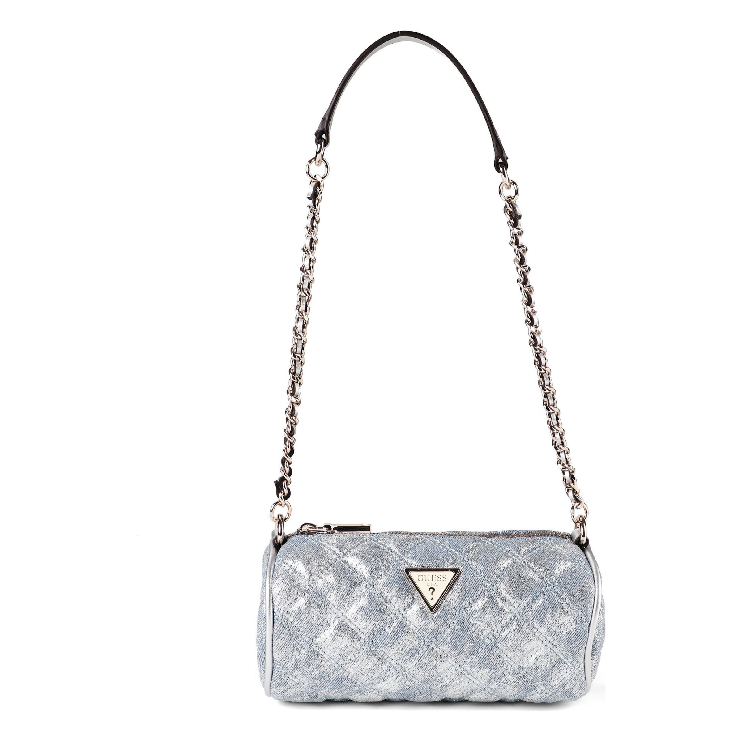 Borsa a spalla 'Giully II' di GUESS in argento: frontale