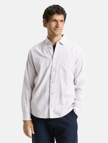 TOM TAILOR Regular fit Overhemd in Wit: voorkant