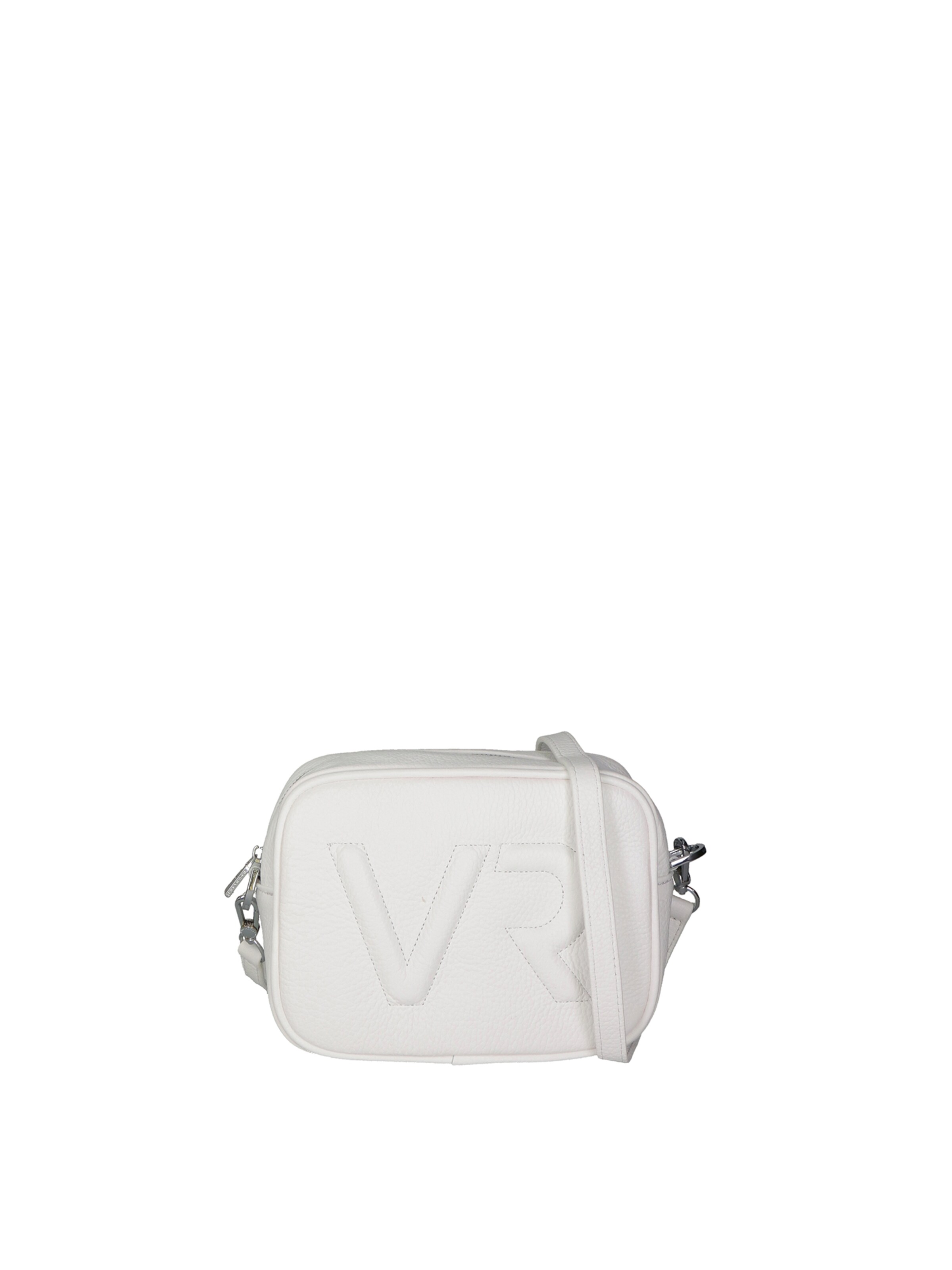 Borsa a tracolla 'Borsa a Tracolla Donna Pelle Virginia Rhinè Zip' di Virginia Rhinè in bianco: frontale