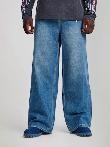 Wide Leg Jean Ed Hardy en bleu : devant
