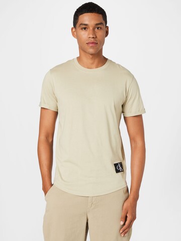Calvin Klein Jeans Shirt in Beige: front
