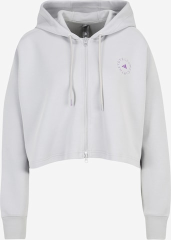 ADIDAS BY STELLA MCCARTNEY - Sudadera con cremallera deportiva en gris: frente