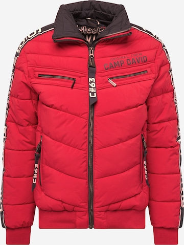 CAMP DAVID Winter jacket in Red: front