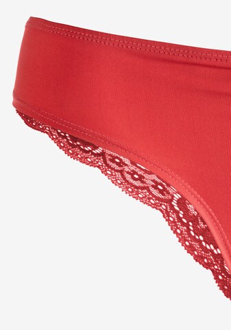 Slip LASCANA en rouge