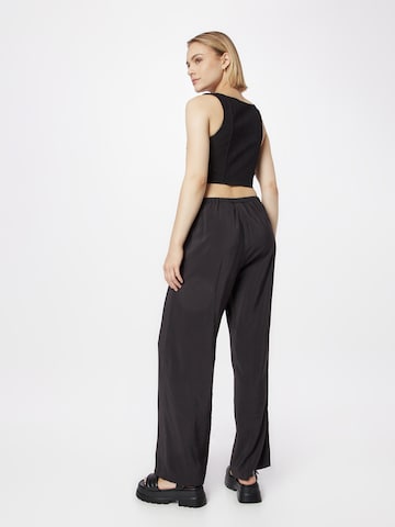 Wide leg Pantaloni 'Chase' de la WEEKDAY pe negru