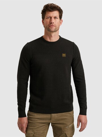 PME Legend - Jersey 'Pullover in mouliné cotton' en negro
