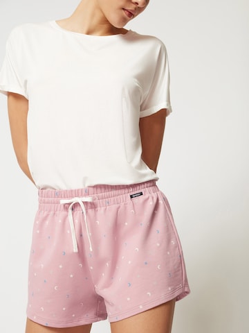 Skiny Regular Pyjamashorts 'Every Night' in Pink: predná strana