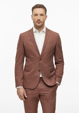 Coupe slim Veste de costume 'S.OPURE' s.Oliver en rouge : devant