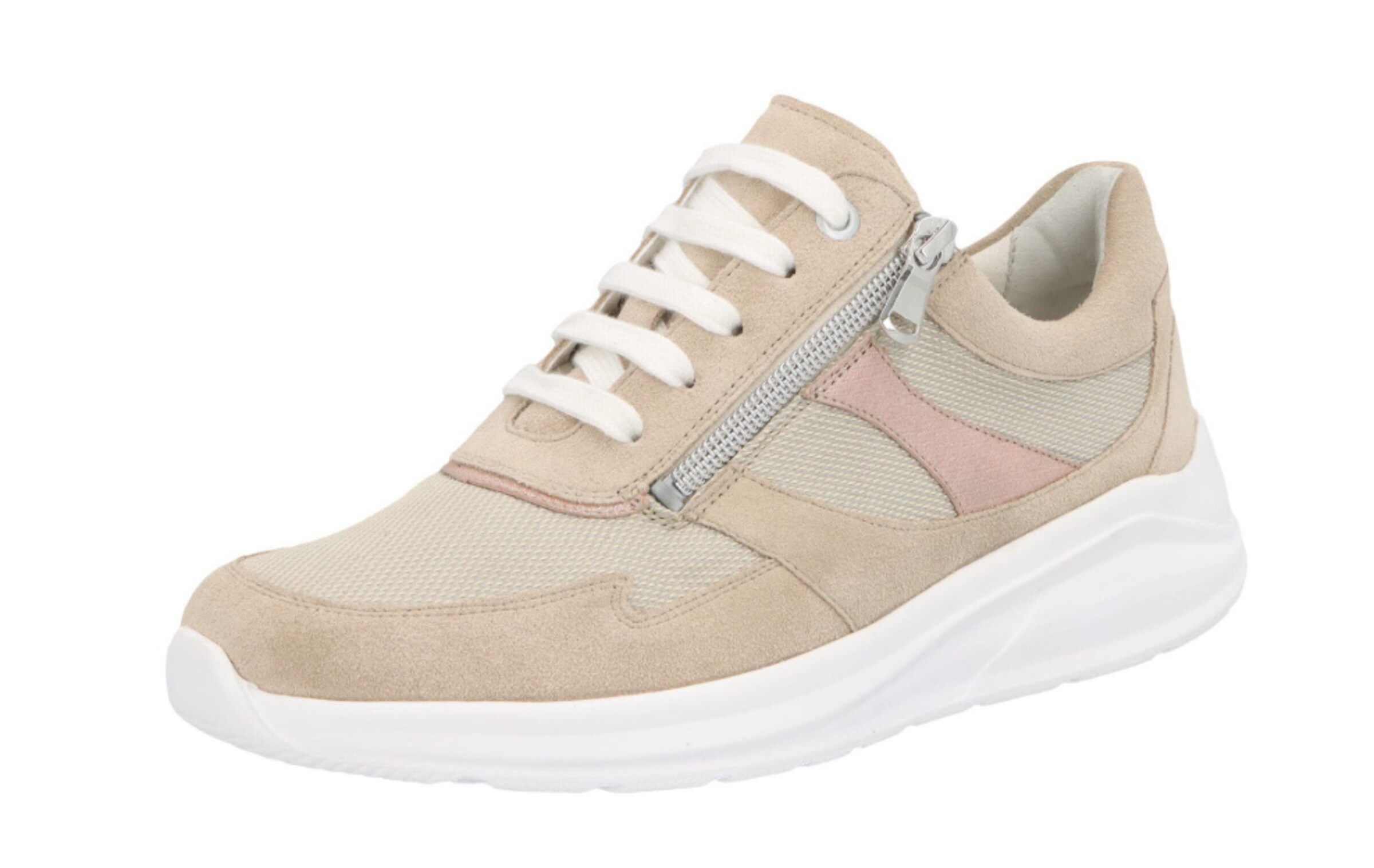 SOLIDUS Lace-Up Shoes in Beige: front