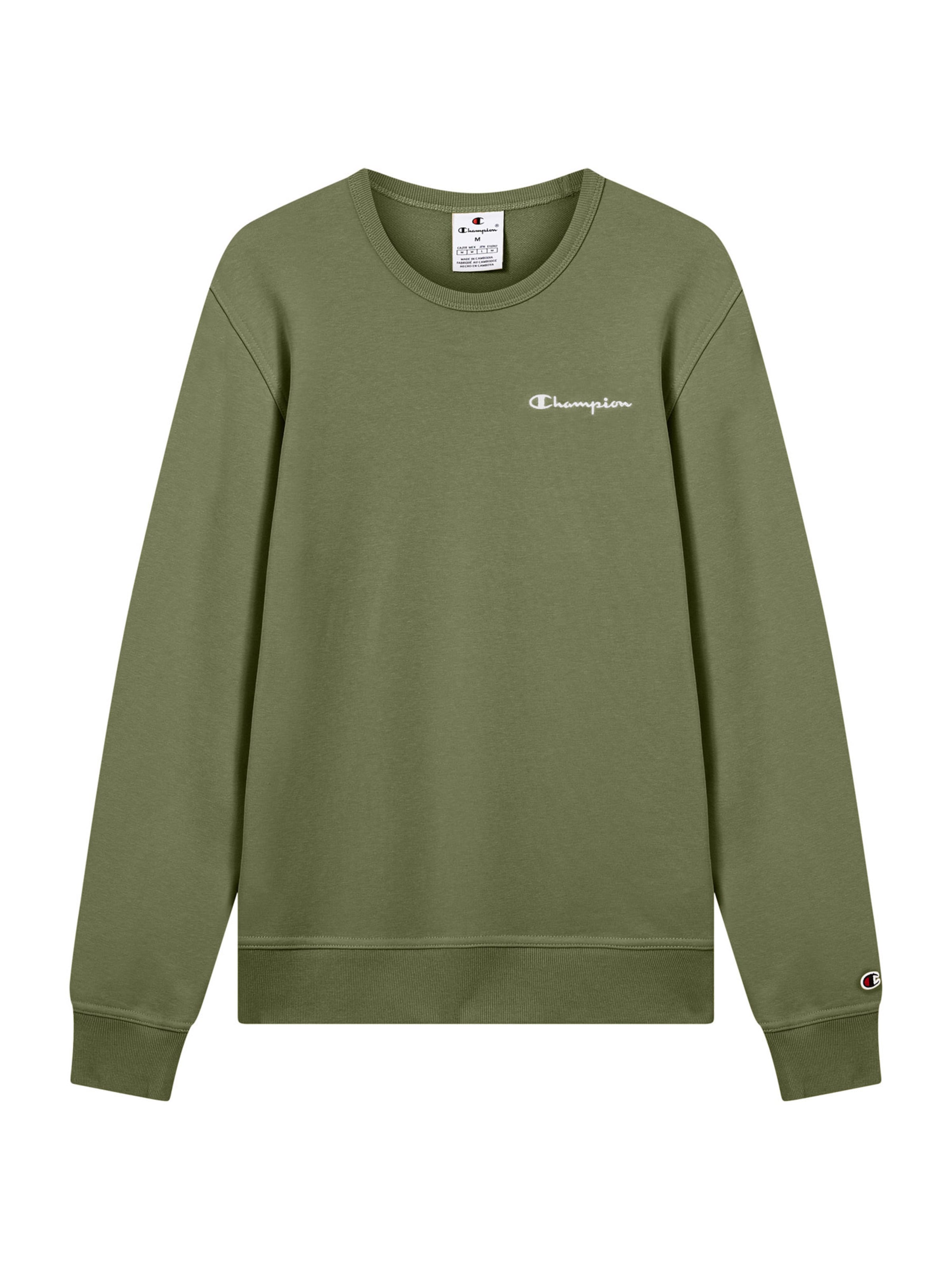 Champion Authentic Athletic Apparel Sweatshirt in Olive / White, Item view