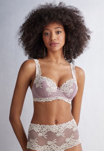 INTIMISSIMI Balconette Bra in Purple: front