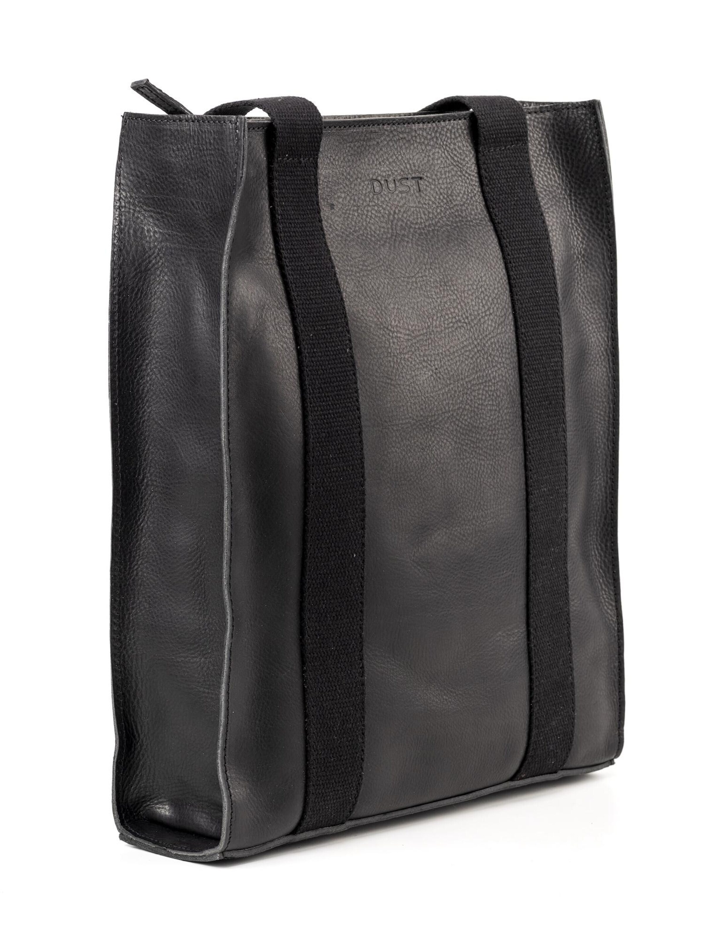 Shopper 'Leather Tote Black Manhattan Collection' di THE DUST COMPANY in nero