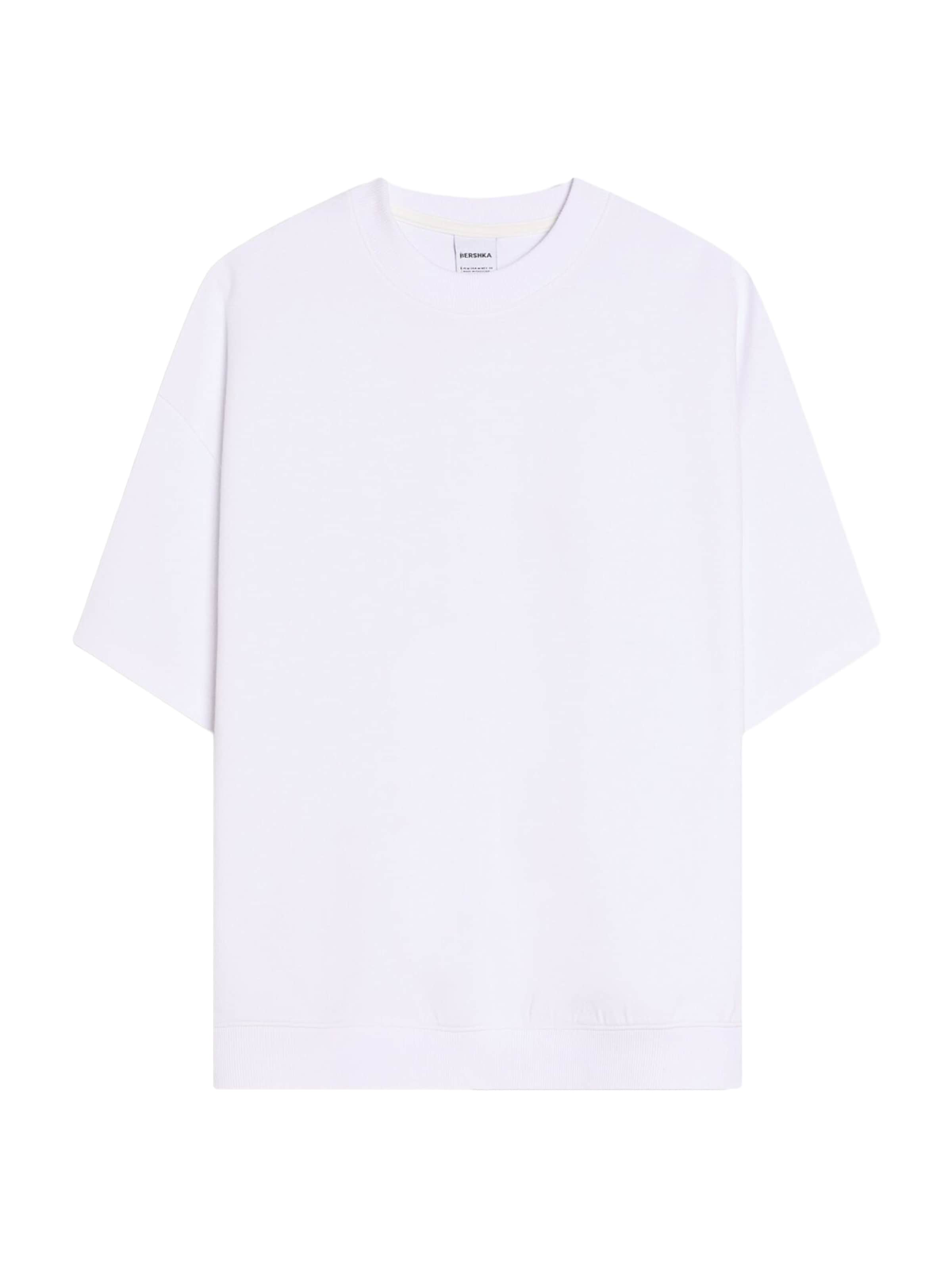 Bershka Sweatshirt in White: front