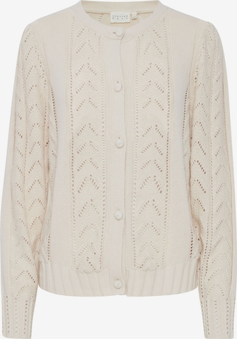 Atelier Rêve Knit Cardigan in Beige: front