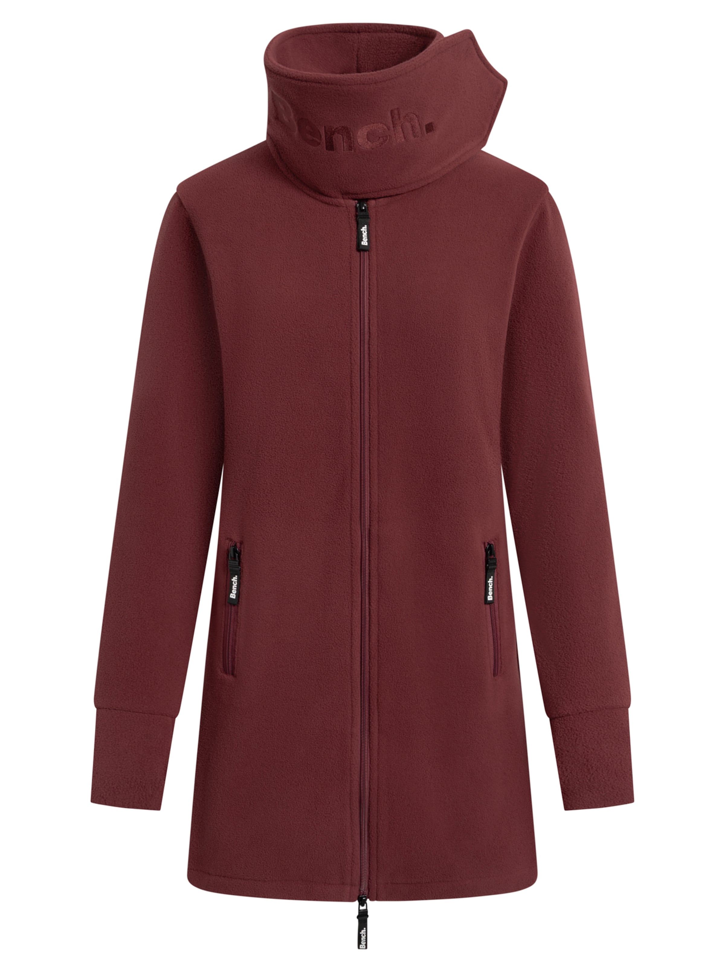 BENCH Fleece Jacket 'Bridgit' in Red: front