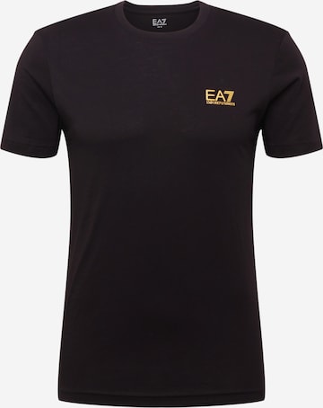 T-Shirt EA7 Emporio Armani en noir : devant