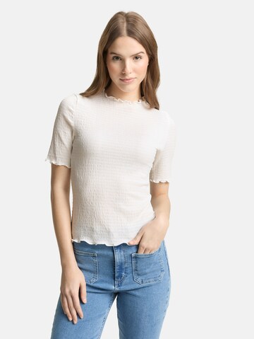 TOM TAILOR DENIM Shirt in White: front