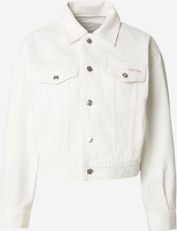 Calvin Klein JeansPrijelazna jakna - bijela boja: prednji dio