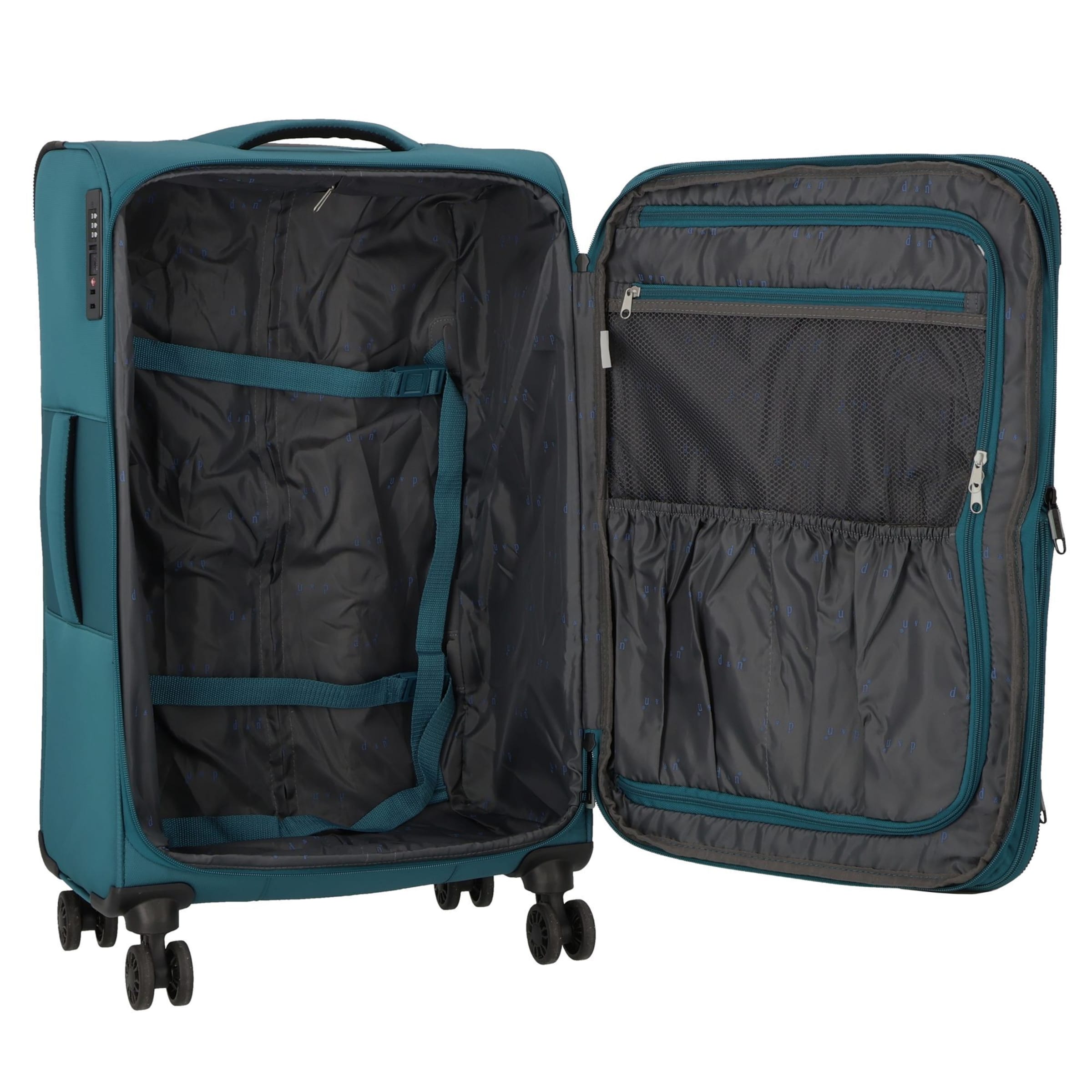 D&N Suitcase set 'Travel Line' in Green